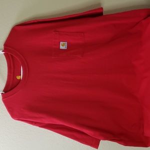 Carhartt mens tall 2xl red shirt